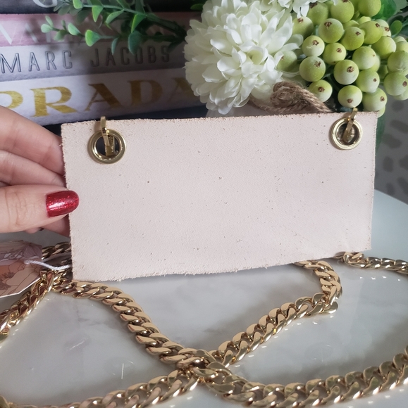 Leather Wallet insert with chain - Picture 4 of 10